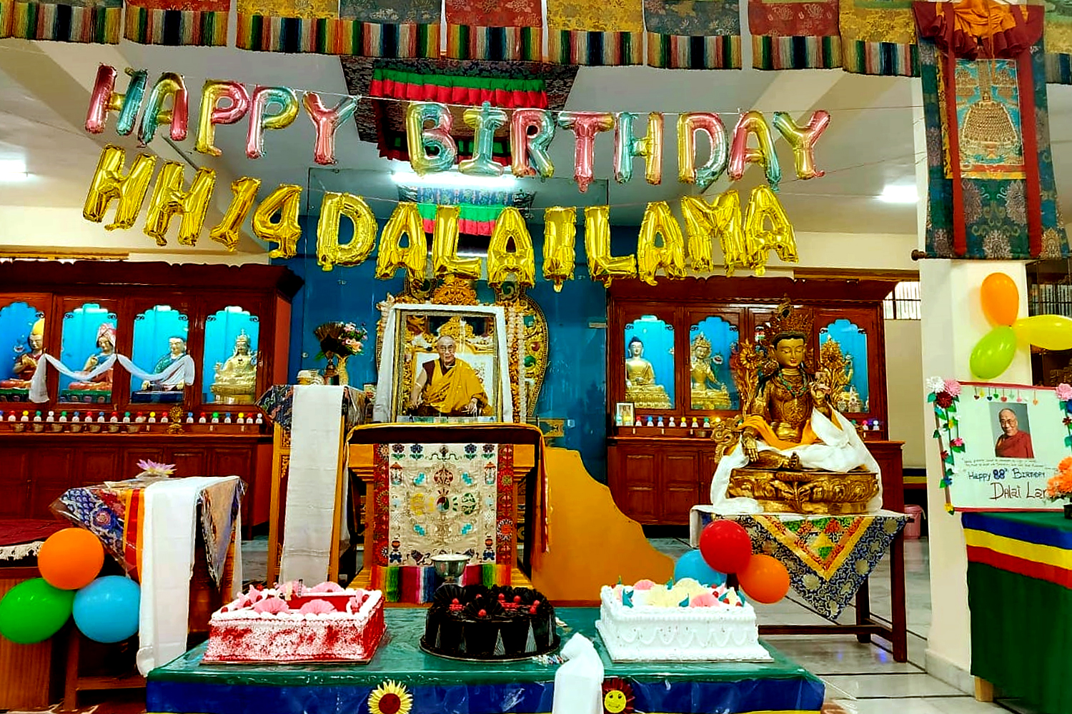 HH 14the Dalai Lama on his 88th birthday